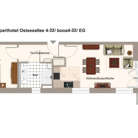 Ostseeallee Ostseeallee 4-32 公寓 *