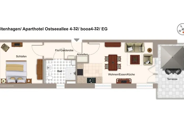 Ostseeallee Ostseeallee 4-32 شقة 4*